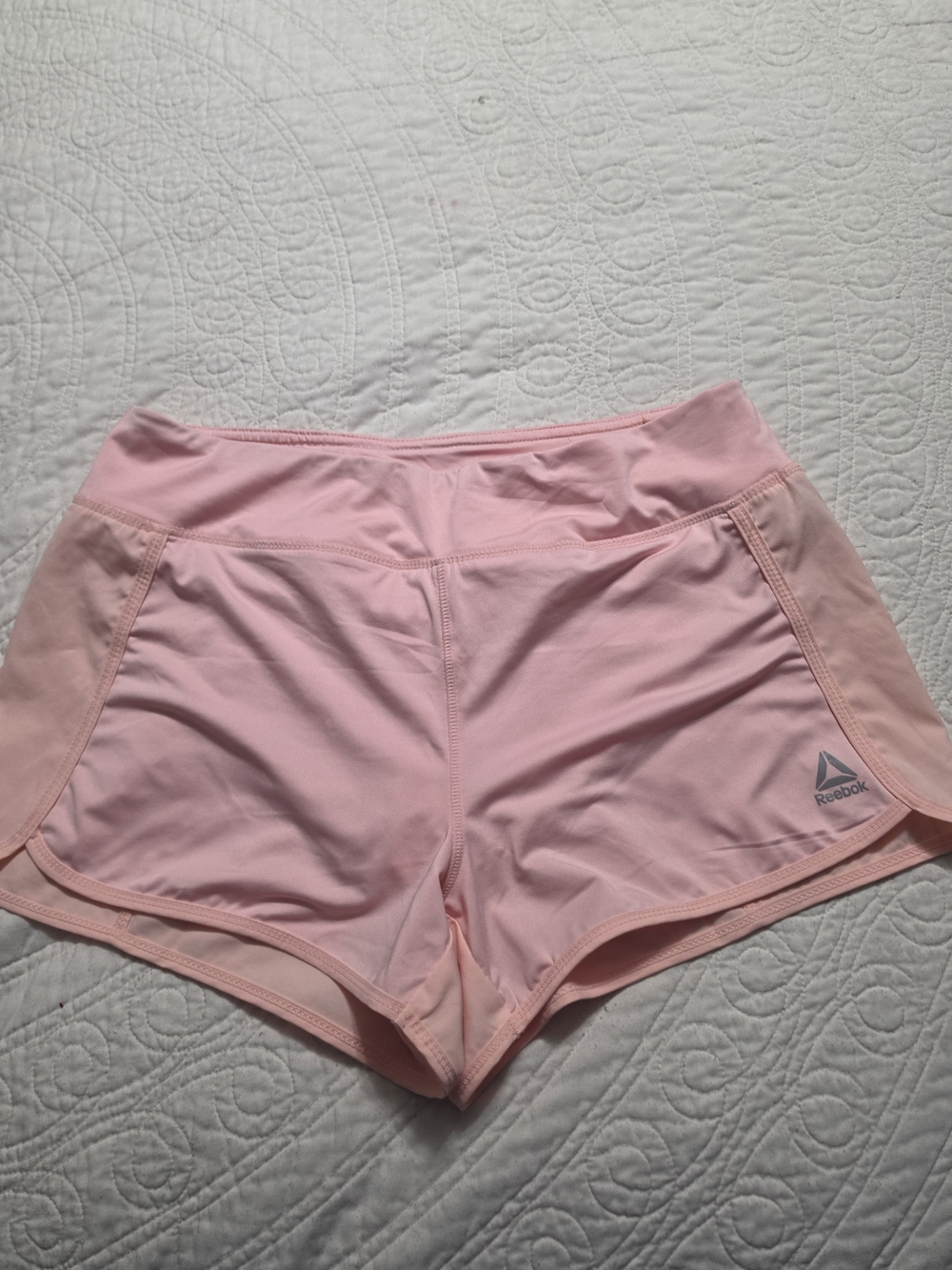 Reebok Light Pink Women's Athletic Shorts